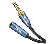 MillSO Prolunga jack stereo da 3,5 mm Cavo da 3,5 mm maschio a femmina per ingresso aux, auto, altoparlante, PC, tablet, smartphone e lettore MP3-10 metri