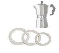 Millstore Kit 3 Guarnizioni ricambio in Gomma per Caffettiera Moka, 4 misure disponibili 1-2-3-6 Tazze, Compatibili con le marche più diffuse, Made in Italy (1 Tazza)