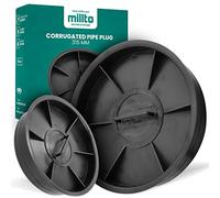 Millto™ Coperchio inferiore per tubo corrugato coperchio durevole sistema di drenaggio rotondo 315 mm Solid Cap Kl. A15 polipropilene