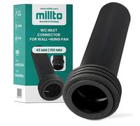 Millto Geberit - Cassetta di risciacquo, 45 x 150 cm, da parete, per servizi igienici, per servizi igienici, in polipropilene, approvvigionamento idrico da incasso, tubo di collegamento