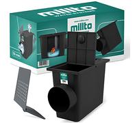 Millto™ Pozzetto per Pluviale 110 mm | Scarico Laterale Filtro per Tubo di Acqua Piovana Scatola Grondaia Cassetta Pioggia Polipropilene