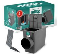 Millto™ Pozzetto per Pluviale 110 mm | Scarico Laterale Filtro per Tubo di Acqua Piovana Scatola Grondaia Cassetta Pioggia Polipropilene