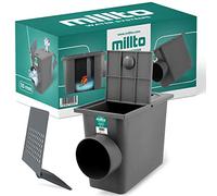 Millto™ Pozzetto per Pluviale 110 mm | Scarico Laterale Filtro per Tubo di Acqua Piovana Scatola Grondaia Cassetta Pioggia Polipropilene