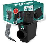 Millto™ Pozzetto per Pluviale 110 mm | Scarico Laterale Filtro per Tubo di Acqua Piovana Scatola Grondaia Cassetta Pioggia Polipropilene