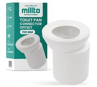 Millto Raccordo di collegamento per WC, 150 pezzi, tubo di collegamento esterno per WC, rubinetti per drenaggio, tubo di collegamento