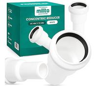 Millto™ Riduttore Concentrico 40 x 32 mm, Riduttore per Tubi di Scarico in PP, Adattatore per Tubi di Scarico