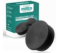 Millto™ Tappo di scarico in gomma per fognatura installazione tappo tappo di chiusura sistema di drenaggio tubo tappo terminale coperchio Ø 50 mm nero