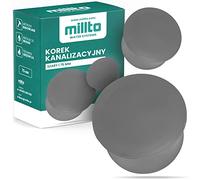 Millto Tappo per tubo HT diametro DN 75 mm, colore grigio, tappo di scarico in plastica, tappo in plastica PVC PP collegamento pezzo di collegamento coperchio
