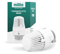 Millto™ Valvola termostatica per termosifone M30 x 1,5, testa di ricambio termostatica, sistema di riscaldamento a 6 livelli