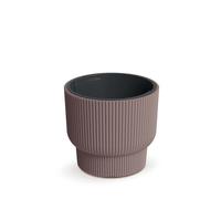 Milly DBMLR300 Marsala vaso da fiori rotondo con inserto scanalato
