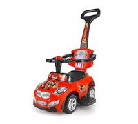 Milly Mally Happy 3-A-1 Cavalcare Su Auto Con Volante Interattivo Rosso