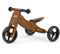 Milly Mally Jake - Ruota in legno con due o tre ruote da 1 a 3 anni Dark Natural