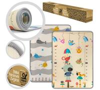 Milly Mally Kinder Tappetino da gioco in schiuma per bambini, double face, 178 x 120 x 1 cm, materiale XPE impermeabile, atossico, anallergico, antiscivolo (Bear and Whales)