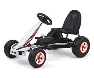Milly Mally Pedal-Gokart Viper, bianco, 5901761125856