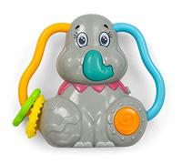 Milly Mally Sonaglio musicale elefante giocattolo per bambini giocattolo musicale sonaglio giocattolo per bambini a partire da 1 mesi