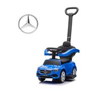 Milly Mally Veicolo con maniglia Mercedes C-Class Cavaliere Bambini Regalo Bambino 12 M+ Auto Portatore Auto per Bambini Da 12 Mesi, Volante Audio, Scomparto portaoggetti sotto il sedile (blu)