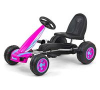 Milly Mally Viper - Pedal Gokart, auto a pedale, con freno a mano, per bambini dai 3 anni in su, colore: Rosa