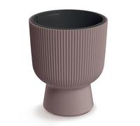 Prosperplast Milly vaso da fiori di design Design moderno a cilindro con inserto per piante, per uso interno ed esterno, resistente al gelo, al calore e ai raggi UV (⌀ 239 mm, Marsala)