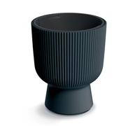 Prosperplast Milly vaso da fiori di design Design moderno a cilindro con inserto per piante, per uso interno ed esterno, resistente al gelo, al calore e ai raggi UV (⌀ 239 mm, Antracite)