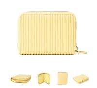 MillyMilk® Portafoglio in Velluto a Coste Donna Piccolo e Rigido - Portamonete Compatto in Colori Pastello con Scomparti per Carte, Monete e Banconote