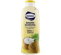 Milmil Bagno Schiuma, Fragranza Latte di Cocco, Dermatologicamente Testato PH Fisiologico - 6 x 1000 ML