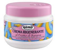 Milmil Crema Rigenerante per Capelli, Maschera Capelli Professionale, Fragranza al Frutto di Banana, Impacco Ammorbidente per Tutti i Tipi di Capelli - 500 ML
