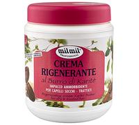 Milmil Crema Rigenerante per Capelli, Maschera Capelli Professionale, Fragranza Burro di Karitè, Impacco Professionale per Capelli Secchi e Trattati - 1000 ML