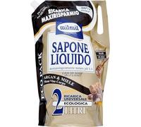 Milmil Sapone Liquido Argan e Miele in Busta Maxi Ricarica, 2000ml