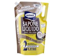 Milmil - Sapone Liquido, Cocco & Vaniglia, 2 l