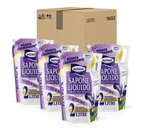 Milmil Sapone Liquido, Fragranza Talco & Iris, Ricarica Universale Maxirisparmio, Dermatologicamente Testato - 4 x 2000 ML