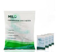 Milo 25 Pezzi Copriwater Usa e Getta Monouso - Impermeabili e Universali per Bagni Pubblici, Bambini e Adulti - Copri WC in Carta e Plastica Singolarmente Confezionati