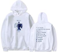 Milo J Merch T-Shirt Milo J 111 Album Donne Uomini Felpe con cappuccio Casual Moda Retro Classico Manica Lunga, bianco, L
