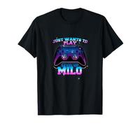 MILO - LEVEL UP con Controller: VUOLE SOLO GIOCARE Maglietta