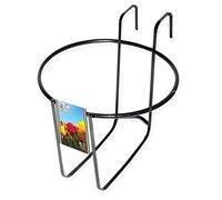 Milo srl BALCONIERA Tonda PORTAVASO FIORIERA Fiori VASI Vaso FIORIERE Piante Giardino Ferro BATTUTO