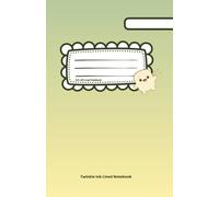 Milo the Magical Marshmallow: Green & Yellow Gradient Lined Notebook 245 pages (5.8 x 8.5)