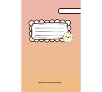 Milo the Magical Marshmallow: Pink & Orange Gradient Lined Notebook (5.8 x 8.5)