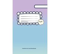 Milo the Magical Marshmallow: Purple & Blue & Teal Gradient Lined Notebook 245 pages (5.8 x 8.5)