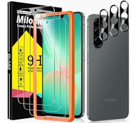 Milomdoi 3 Pezzi Vetro Temperato per Samsung Galaxy A56 5G Pellicola Protettiva Accessori con 3 Pezzi Cover Protezione Pellicola Fotocamera, Anti Graffio
