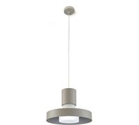 Miloox Babele lampada sospesa 1x40 W bianco-grigio/cenere 1744.174