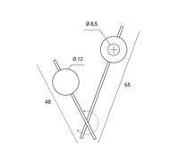 miloox by Sforzin Applique Mikado, trasparente/ghiaccio, 2 luci miloox by Sforzin