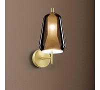 miloox by Sforzin Applique X-Ray, bronzo/oro, altezza 29 cm, vetro miloox by Sforzin