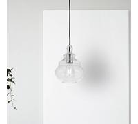 ADONE SOSPENSIONE 1 LUCE DIFFUSORE VETRO TRASPARENTE ATTACCO E27