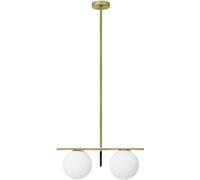 Miloox Jugen lampada da soffitto 2x40 W bianco-oro 174464