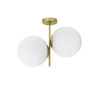 JUGEN LAMPADARIO DA SOFFITTO SOFFITTO 2 LUCI OTTONE ATTCCO E27