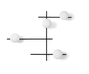 MILOOX MIKADO LAMPADA A PARETE O SOFFITTO 4 LUCI