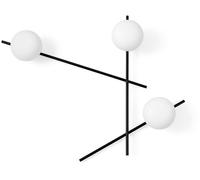 Miloox Mikado lampada da parete 3x28 W bianco-nero 1744.176