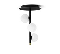 MILOOX POMÌ LAMPADA DA SOFFITTO NERA 3 LUCI