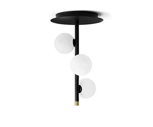 MILOOX POMÌ LAMPADA DA SOFFITTO NERA 3 LUCI