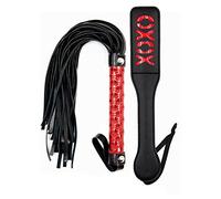 MILOPEDOX Paddle - Set di Frusta per Cavalli in Pelle per Adulti