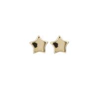 MILOR Orecchini a lobo donna in oro 9Kt - Orecchini stella anallergici e Ipoallergenici - Gioielli donna made in Italy - Regalo per nascita, battesimo e comunione
